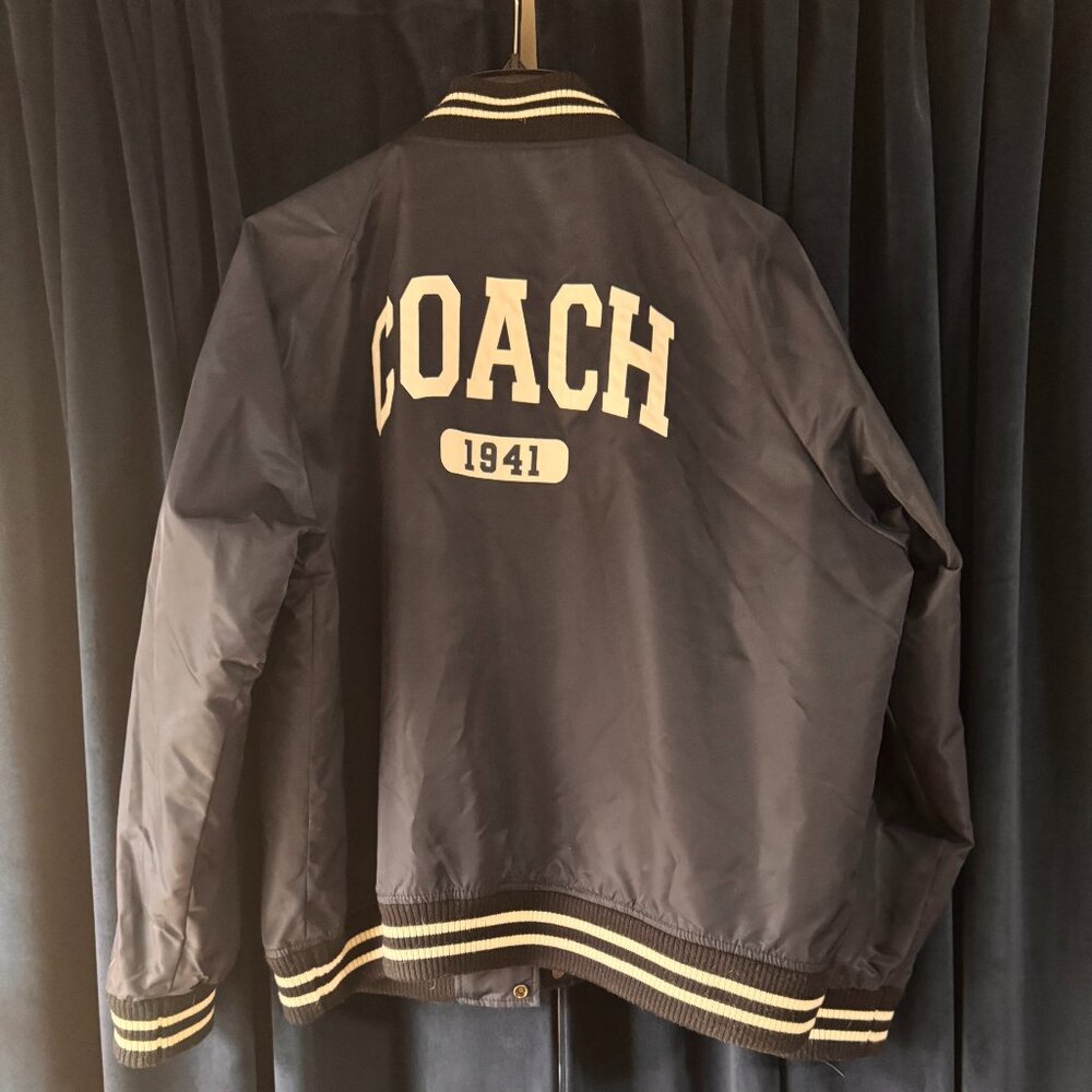 Coach Mens XXL Dark Navy Bomber Jacket